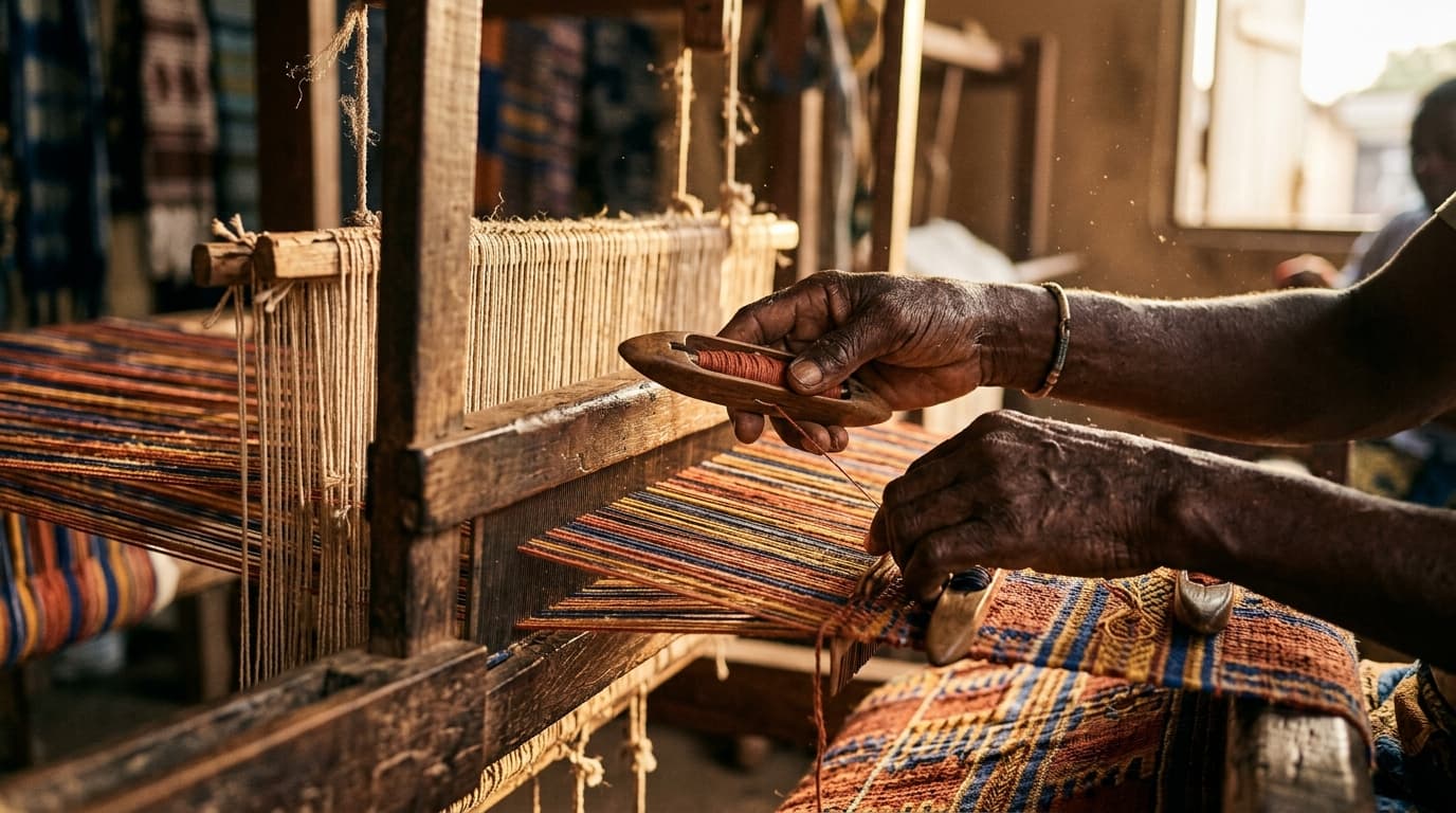 Le geste ancestral du tisserand béninois aux ateliers royaux